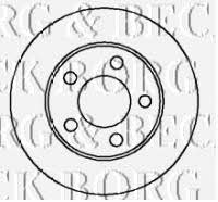 Borg & beck BBD4236 Front brake disc ventilated BBD4236