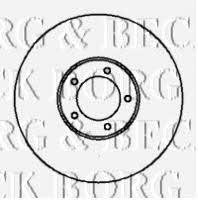 Borg & beck BBD4276 Rear brake disc, non-ventilated BBD4276
