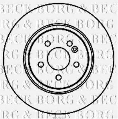 Borg & beck BBD4293 Rear brake disc, non-ventilated BBD4293