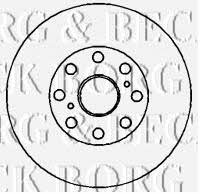 Borg & beck BBD4340 Rear ventilated brake disc BBD4340