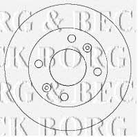 Borg & beck BBD4342 Front brake disc ventilated BBD4342