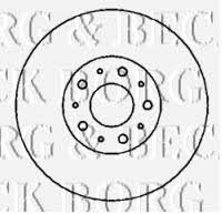 Borg & beck BBD4346 Front brake disc ventilated BBD4346