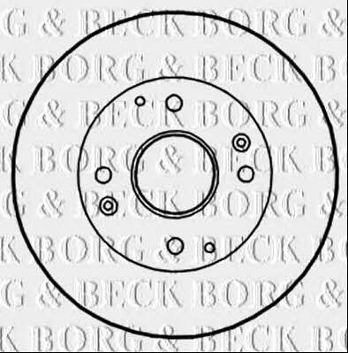 Borg & beck BBD4350 Rear brake disc, non-ventilated BBD4350