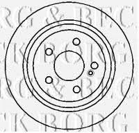 Borg & beck BBD4353 Rear ventilated brake disc BBD4353