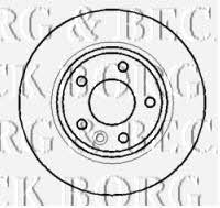 Borg & beck BBD4388 Rear ventilated brake disc BBD4388
