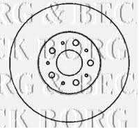 Borg & beck BBD4389 Front brake disc ventilated BBD4389