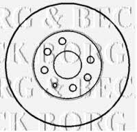 Borg & beck BBD4393 Front brake disc ventilated BBD4393