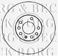 Borg & beck BBD4395 Front brake disc ventilated BBD4395
