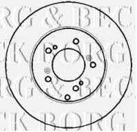 Borg & beck BBD4399 Front brake disc ventilated BBD4399