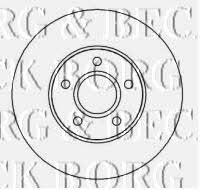 Borg & beck BBD4451 Front brake disc ventilated BBD4451