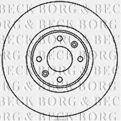 Borg & beck BBD4468 Front brake disc ventilated BBD4468
