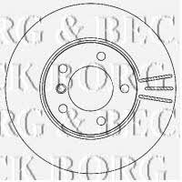 Borg & beck BBD4471 Front brake disc ventilated BBD4471