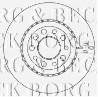 Borg & beck BBD4517 Rear ventilated brake disc BBD4517