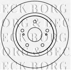 Borg & beck BBD4607 Front brake disc ventilated BBD4607