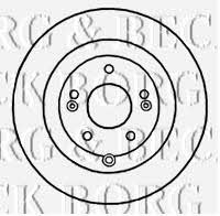 Borg & beck BBD4672 Rear brake disc, non-ventilated BBD4672