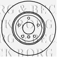 Borg & beck BBD4704 Rear ventilated brake disc BBD4704