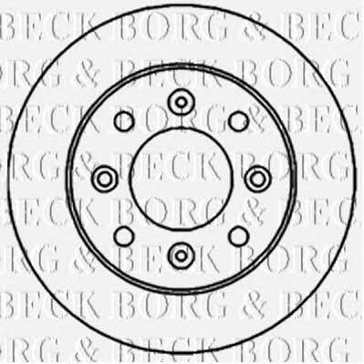 Borg & beck BBD4713 Front brake disc ventilated BBD4713