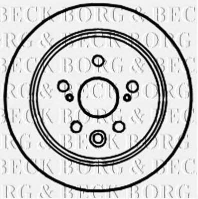 Borg & beck BBD4714 Rear brake disc, non-ventilated BBD4714