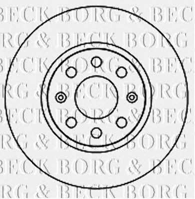 Borg & beck BBD4715 Unventilated front brake disc BBD4715