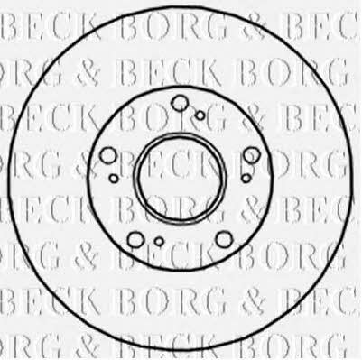 Borg & beck BBD4718 Front brake disc ventilated BBD4718