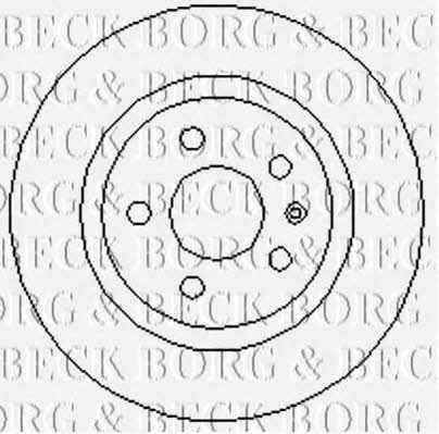 Borg & beck BBD4729 Rear brake disc, non-ventilated BBD4729