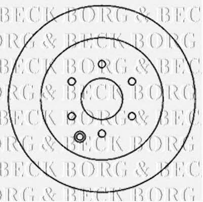 Borg & beck BBD4770 Rear ventilated brake disc BBD4770
