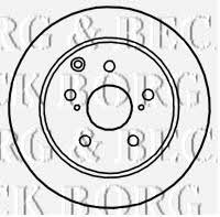 Borg & beck BBD4771 Rear brake disc, non-ventilated BBD4771