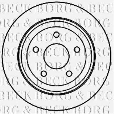Borg & beck BBD4792 Rear brake disc, non-ventilated BBD4792