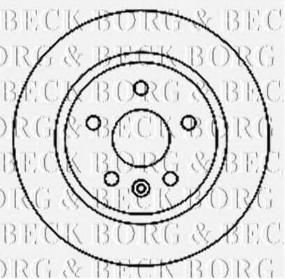 Borg & beck BBD4798 Rear brake disc, non-ventilated BBD4798