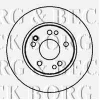 Borg & beck BBD4830 Unventilated front brake disc BBD4830