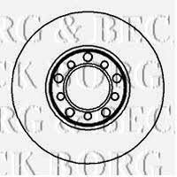 Borg & beck BBD4831 Unventilated front brake disc BBD4831