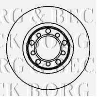 Borg & beck BBD4832 Unventilated front brake disc BBD4832