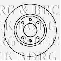 Borg & beck BBD4835 Unventilated front brake disc BBD4835