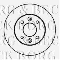 Borg & beck BBD4841 Unventilated front brake disc BBD4841