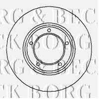 Borg & beck BBD4847 Unventilated front brake disc BBD4847