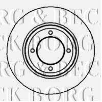 Borg & beck BBD4850 Unventilated front brake disc BBD4850