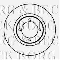 Borg & beck BBD4852 Unventilated front brake disc BBD4852