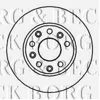 Borg & beck BBD4898 Rear brake disc, non-ventilated BBD4898