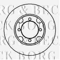 Borg & beck BBD4917 Unventilated front brake disc BBD4917