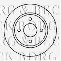 Borg & beck BBD5013 Unventilated front brake disc BBD5013