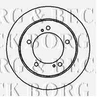 Borg & beck BBD5028 Unventilated front brake disc BBD5028