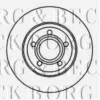 Borg & beck BBD5072 Unventilated front brake disc BBD5072