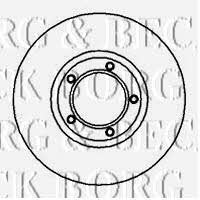 Borg & beck BBD5079 Front brake disc ventilated BBD5079
