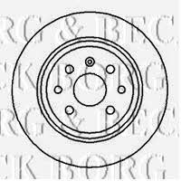 Borg & beck BBD5083 Rear brake disc, non-ventilated BBD5083