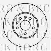 Borg & beck BBD5084 Rear brake disc, non-ventilated BBD5084