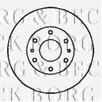 Borg & beck BBD5123 Rear brake disc, non-ventilated BBD5123