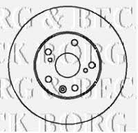 Borg & beck BBD5128 Rear brake disc, non-ventilated BBD5128