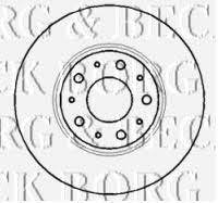 Borg & beck BBD5130 Rear brake disc, non-ventilated BBD5130
