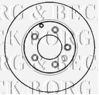 Borg & beck BBD5131 Rear ventilated brake disc BBD5131