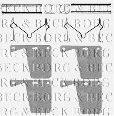 Borg & beck BBK1064 Mounting kit brake pads BBK1064